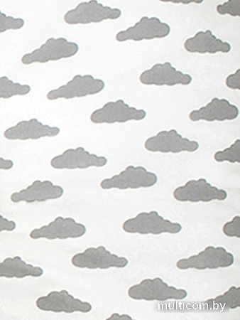 Подушка для беременных Amarobaby Облака AMARO-4001-OS (серый)