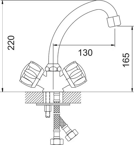Смеситель Gota Rocio Orio 343310-GOTA