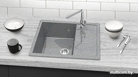 Кухонная мойка Berge BG-6502 (графит глянцевый)