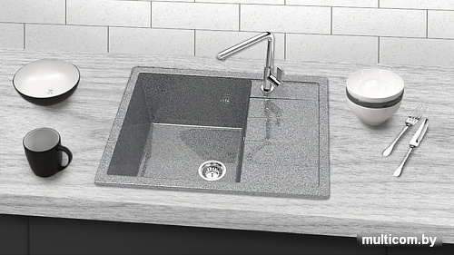 Кухонная мойка Berge BG-6502 (графит глянцевый)