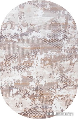 Ковер для жилой комнаты БелКа Порто Овал 20202 21067 1.2x1.7м