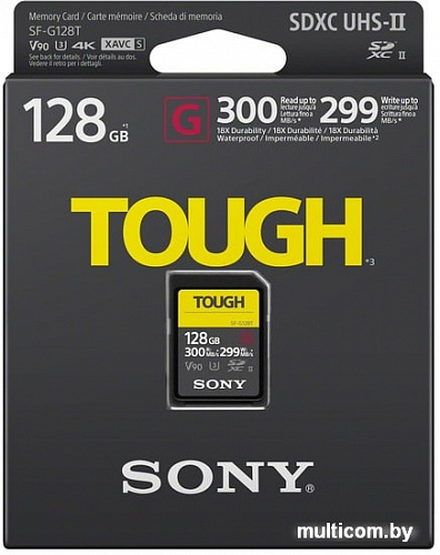 Карта памяти Sony SDXC SF-G128T 128GB