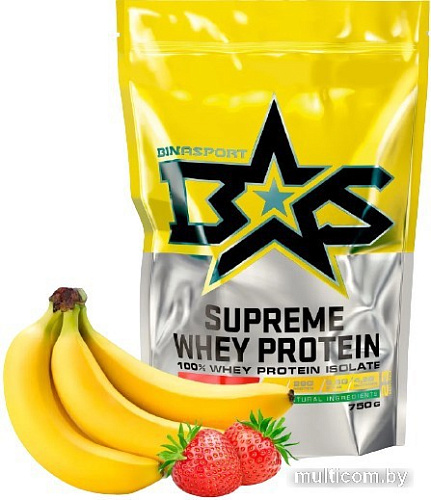 Протеин Binasport Supreme Whey Protein (750г, клубника/банан)