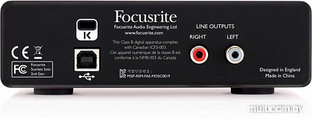 Аудиоинтерфейс Focusrite Scarlett Solo Studio (2-е поколение)
