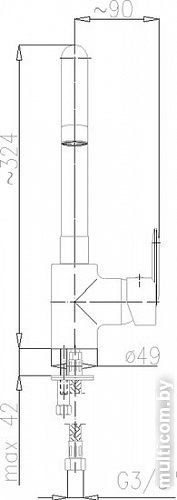 Смеситель Armatura Cyrkon 583-615-00