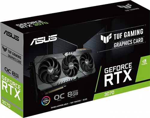 Видеокарта ASUS TUF Gaming GeForce RTX 3070 OC 8GB GDDR6 TUF-RTX3070-O8G-GAMING