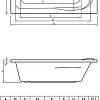 Ванна Bonito Home Malva 170x70 BH-MA-204-170/St (с ножками)