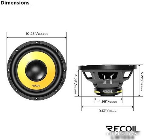 Головка сабвуфера Recoil LW10S4