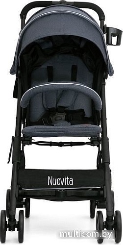 Коляска прогулочная «книга» Nuovita Vero (темно-серый)