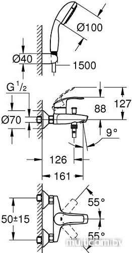 Смеситель Grohe Eurosmart 3330220A