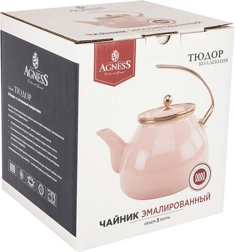 Чайник без свистка Agness Тюдор 950-310