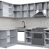 Готовая кухня Интерлиния Берес 1.7x2.4 левая (дуб королевский/бискайская сосна)
