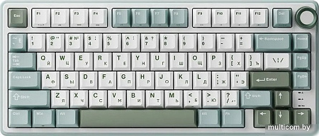Клавиатура Royal Kludge R75 RGB Sky Cyan (RK Brown)