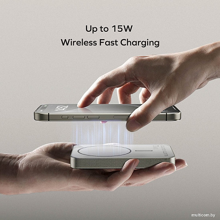 Внешний аккумулятор Momax Q.Mag X1 Magnetic IP117A 10000mAh (титановый)