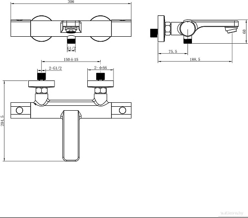 Смеситель Lauter Temp 21YH50427-4