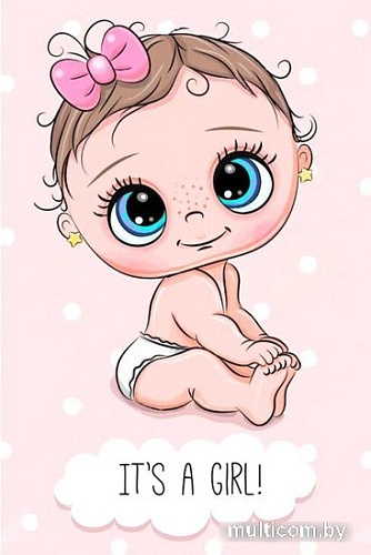 Алмазная мозаика Wizardi Это девушка WD3029