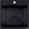 Кухонная мойка Marblan Comfort 50 (черный, с сифоном)