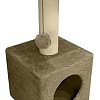 Комплекс Cat House На ножках 0.65 (хлопок бежевый)