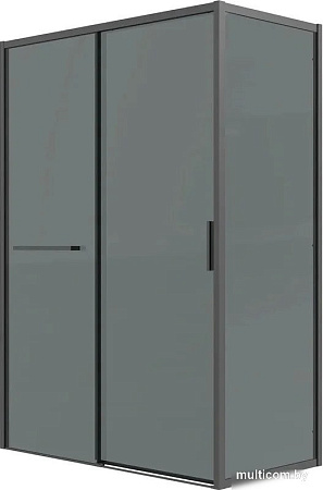 Душевая стенка Grossman Style 90x195 200.K33.05.90.21.10 (черный матовый, стекло тонированное)