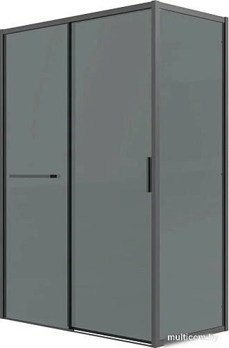 Душевая стенка Grossman Style 90x195 200.K33.05.90.21.10 (черный матовый, стекло тонированное)