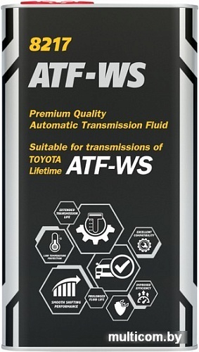 Трансмиссионное масло Mannol ATF-WS 4л