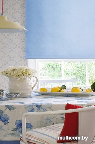 Рулонные шторы Эскар 43x170 (голубой)