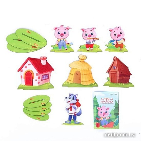 Развивающая игра Лесная мастерская Настольный театр "Три поросёнка" 9118405