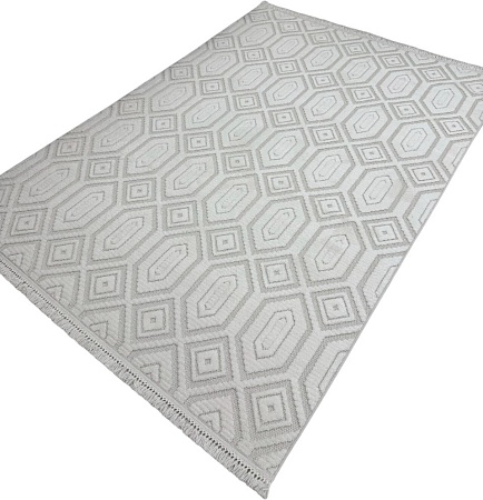 Ковер для жилой комнаты Radjab Carpet Поло Прямоугольник EN 262 12528RK (2x2.9, Cream)