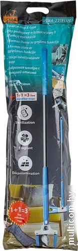 Швабра с отжимом ISMA 22 (голубой)