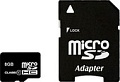 Карта памяти Smart Buy microSDHC (Class 10) 8 Гб + SD адаптер (SB8GBSDCL10-01)