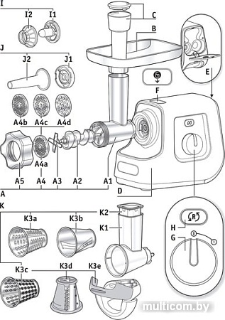 Мясорубка Moulinex HV9 ME740H25