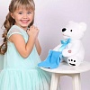 Интерактивная игрушка Fluffy Family Мишка Ку-ку 681958 (белый)