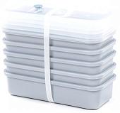 Набор контейнеров Полесье №22 750мл с крышками 73683 (5 шт, дымчатый/прозрачный)