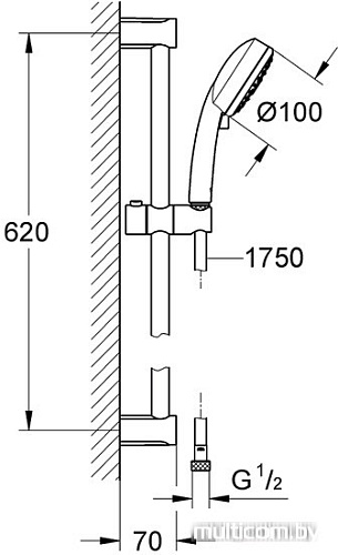 Душевой гарнитур Grohe New Tempesta Cosmopolitan 100 27580002