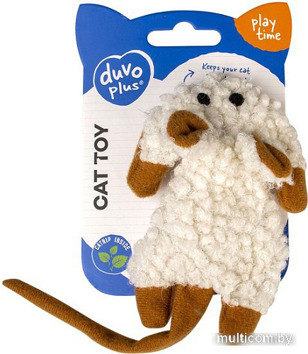 Игрушка для кошек Duvo Plus Кудрявая мышь 12049/DV