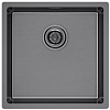 Кухонная мойка Paulmark Lassan 44 UNI LA44-GM (черный/вороненая сталь)