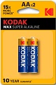 Батарейка Kodak МАХ LR6-2BL KAA-2 30952829-RU1