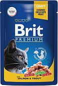 Пресервы Brit Premium лосось и форель в соусе 85 г