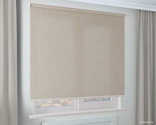 Мини рулонные шторы Jalux МЕ 734 60x160 (бежевый)