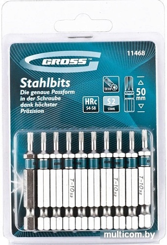 Набор бит GROSS 11468 (10 предметов)