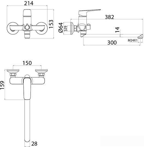 Смеситель IDDIS Sign SIGSBL2i10WA