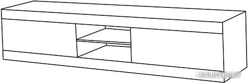 Тумба КМК Мебель 2Я Лондон 0467.1 (дуб кентерберри-сосна натуральная)