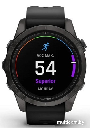 Умные часы Garmin Epix Pro Gen 2 Sapphire 42 мм (карбоново-серый титан/черный)