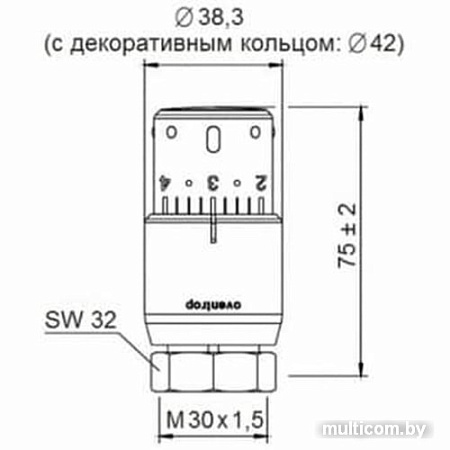 Термоголовка Kermi ZV00380001