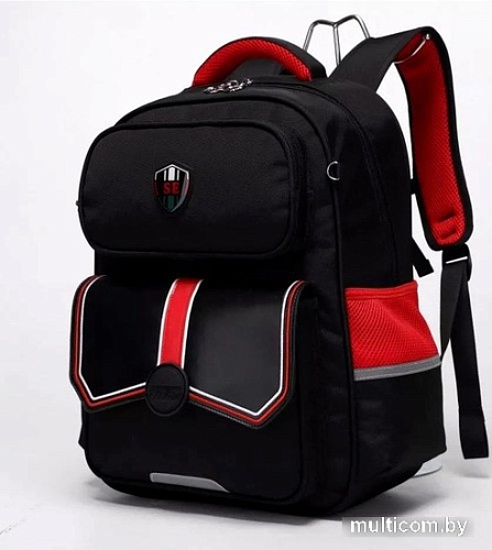 Школьный рюкзак Sun Eight SE-22006 (черный/красный)