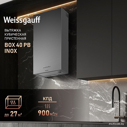 Кухонная вытяжка Weissgauff Box 40 PB Inox
