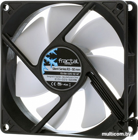 Вентилятор для корпуса Fractal Design Silent R3 92мм FD-FAN-SSR3-92-WT