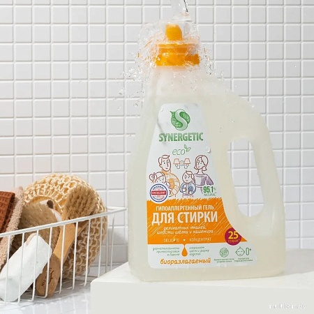 Гель для стирки Synergetic Delicate биоразлагаемый 1.5 л