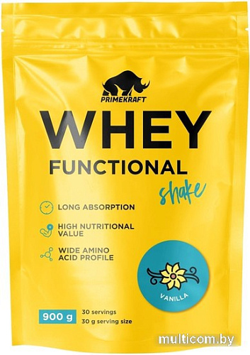 Протеин Prime Kraft Whey Functional Shake (900 г, ваниль)