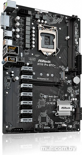 Материнская плата ASRock H110 PRO BTC+